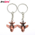 Keychain de giro de aço inoxidável personalizado por atacado da lembrança, keyring do metal